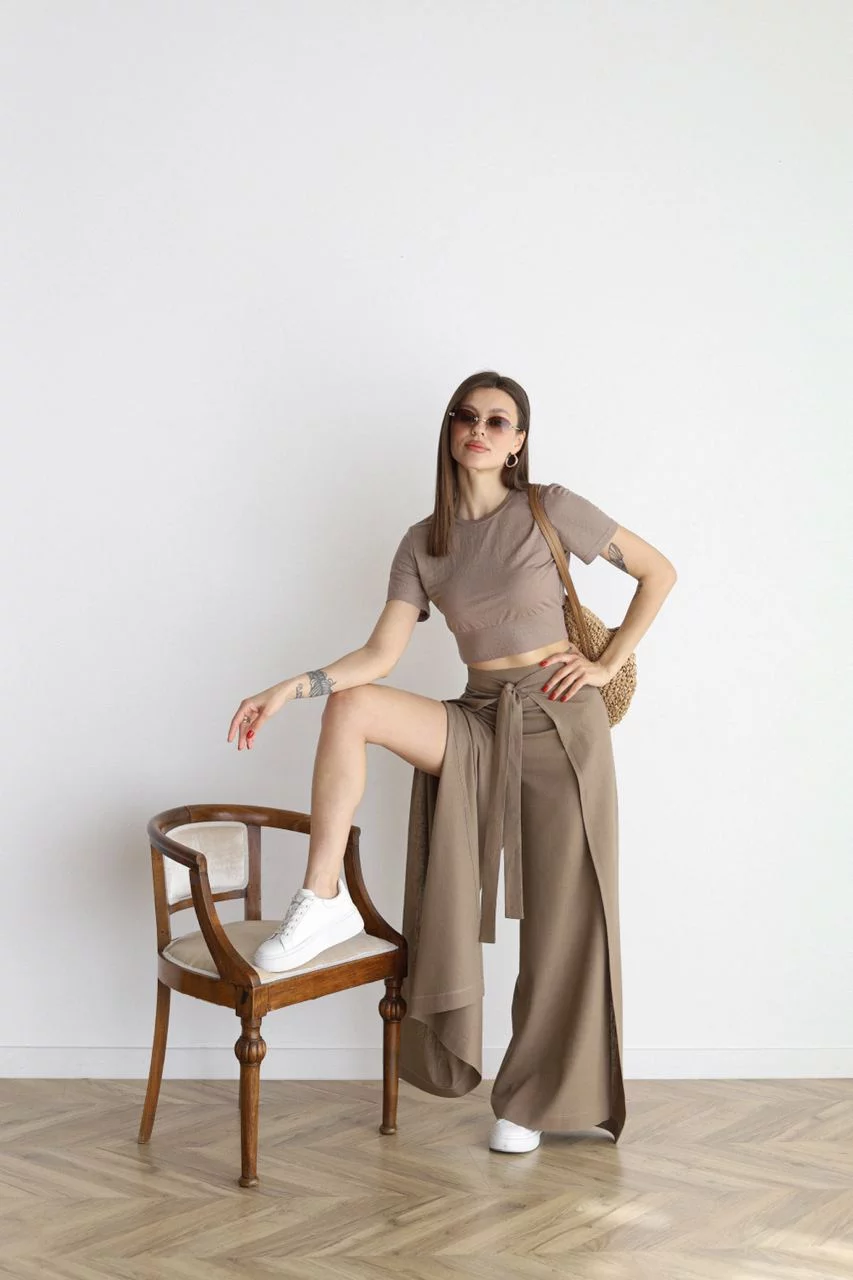 Leona️ | Wide-legged linen trousers