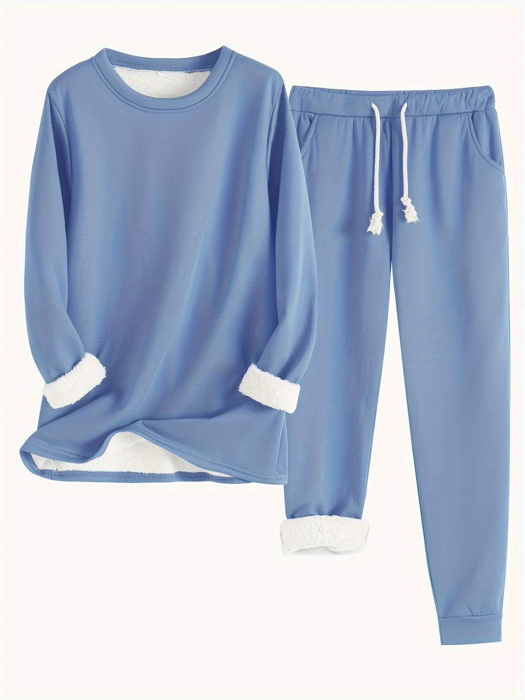 GR | Stylish Winter Casual Thermal Sweatshirt and Jogging Pants Set for Women