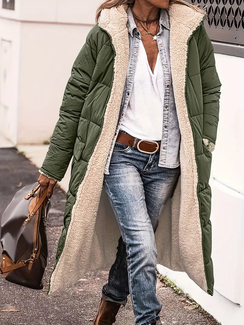 GR | Reversible fleece puffer jacket
