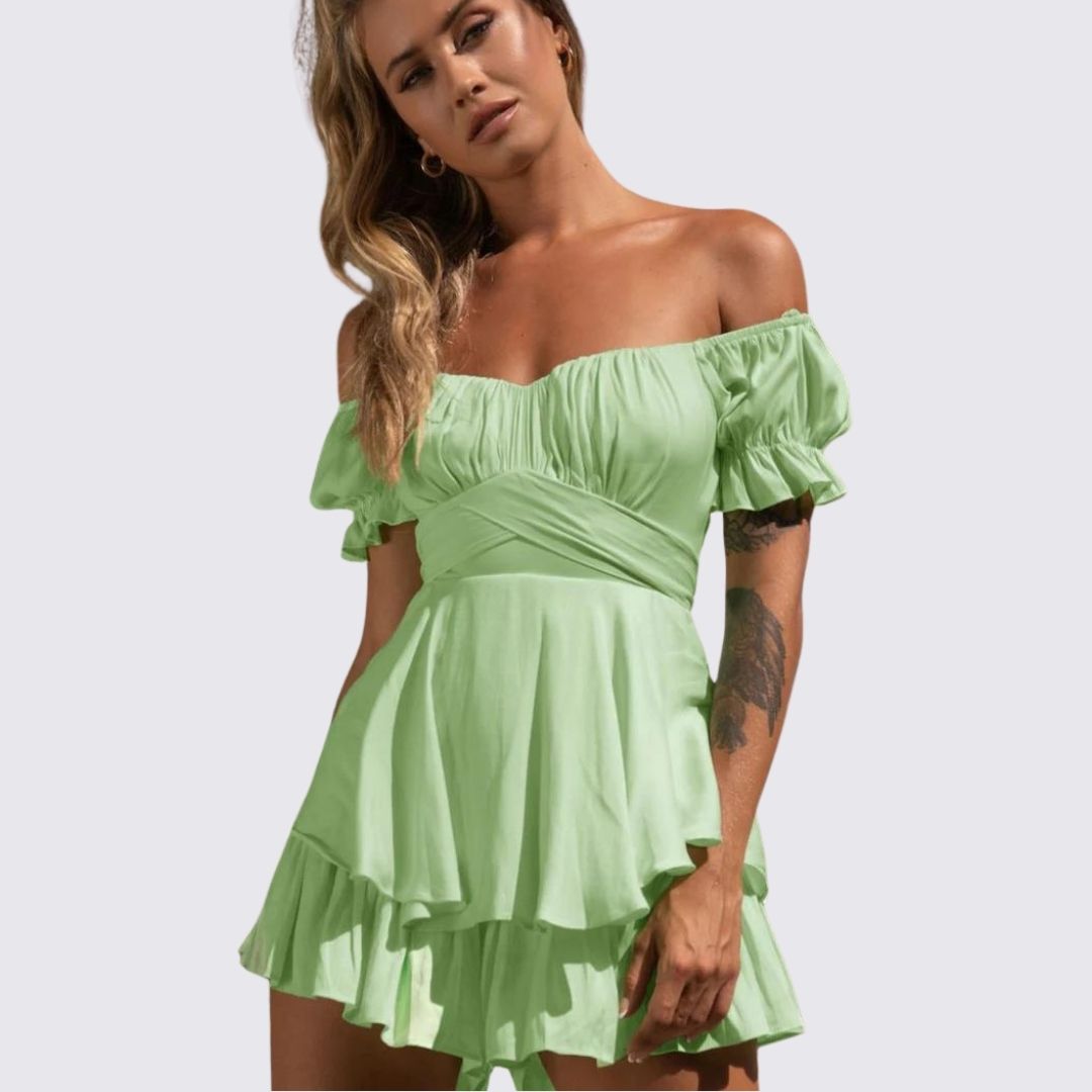 GR | Off-the-shoulder ruffled jumpsuit