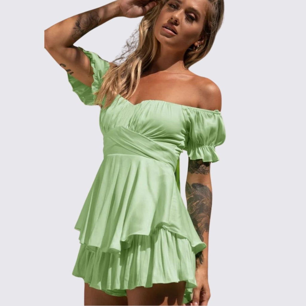 GR | Off-the-shoulder ruffled jumpsuit