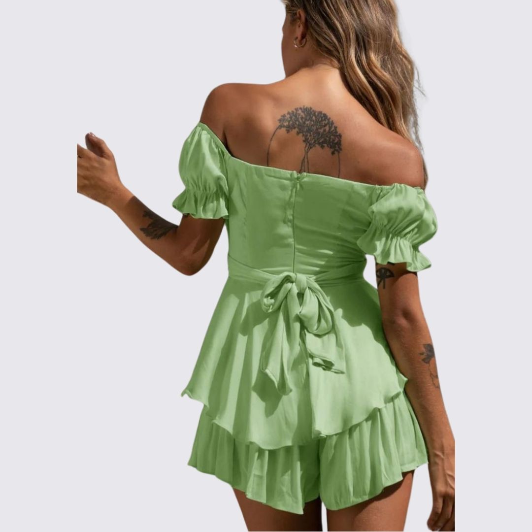 GR | Off-the-shoulder ruffled jumpsuit