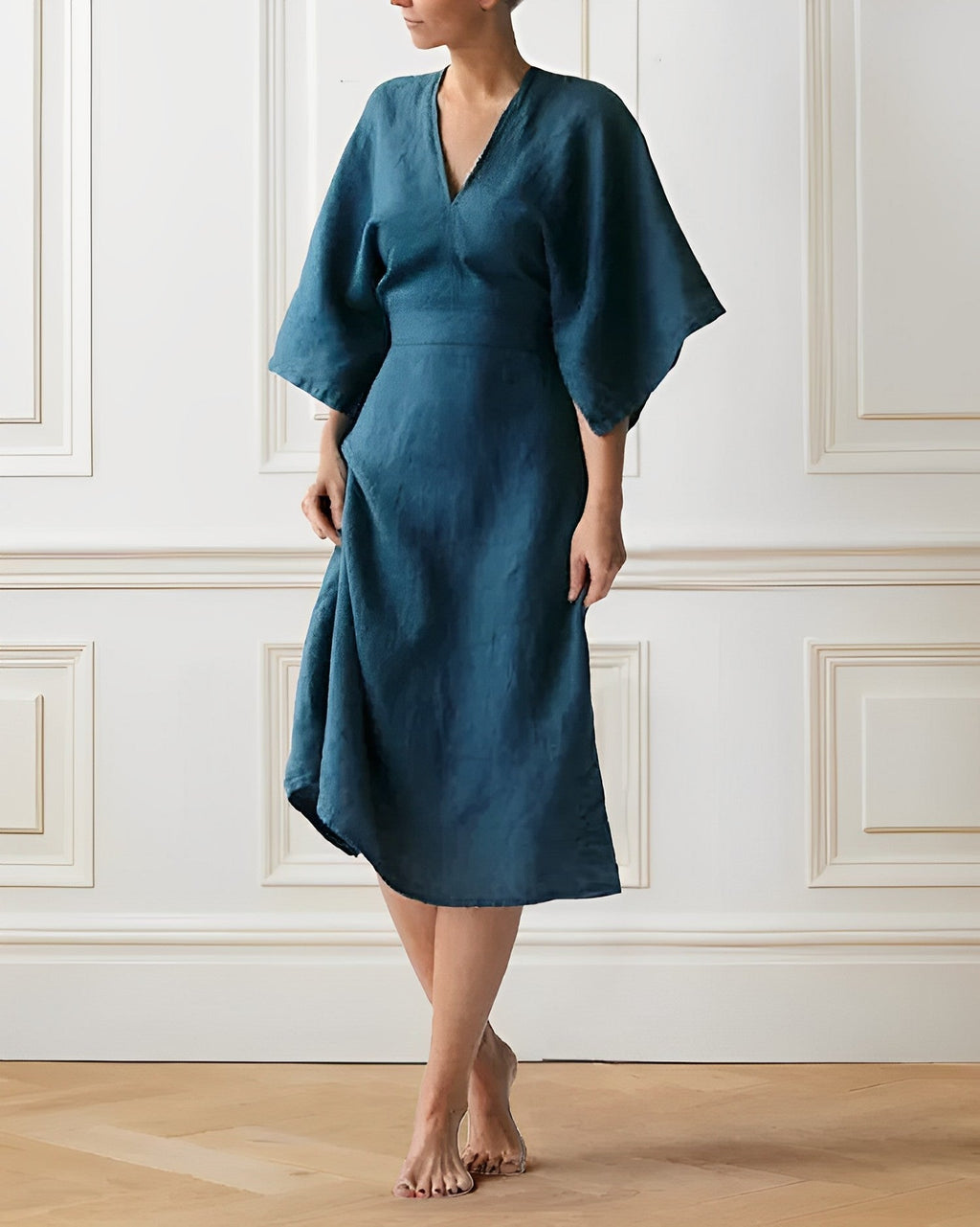 GR | Elegantes Leinenkleid
