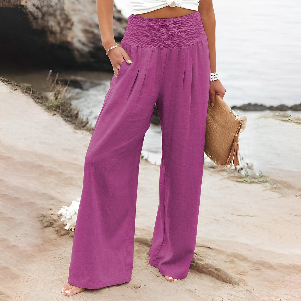 GR | Luxurious wide-leg trousers for women