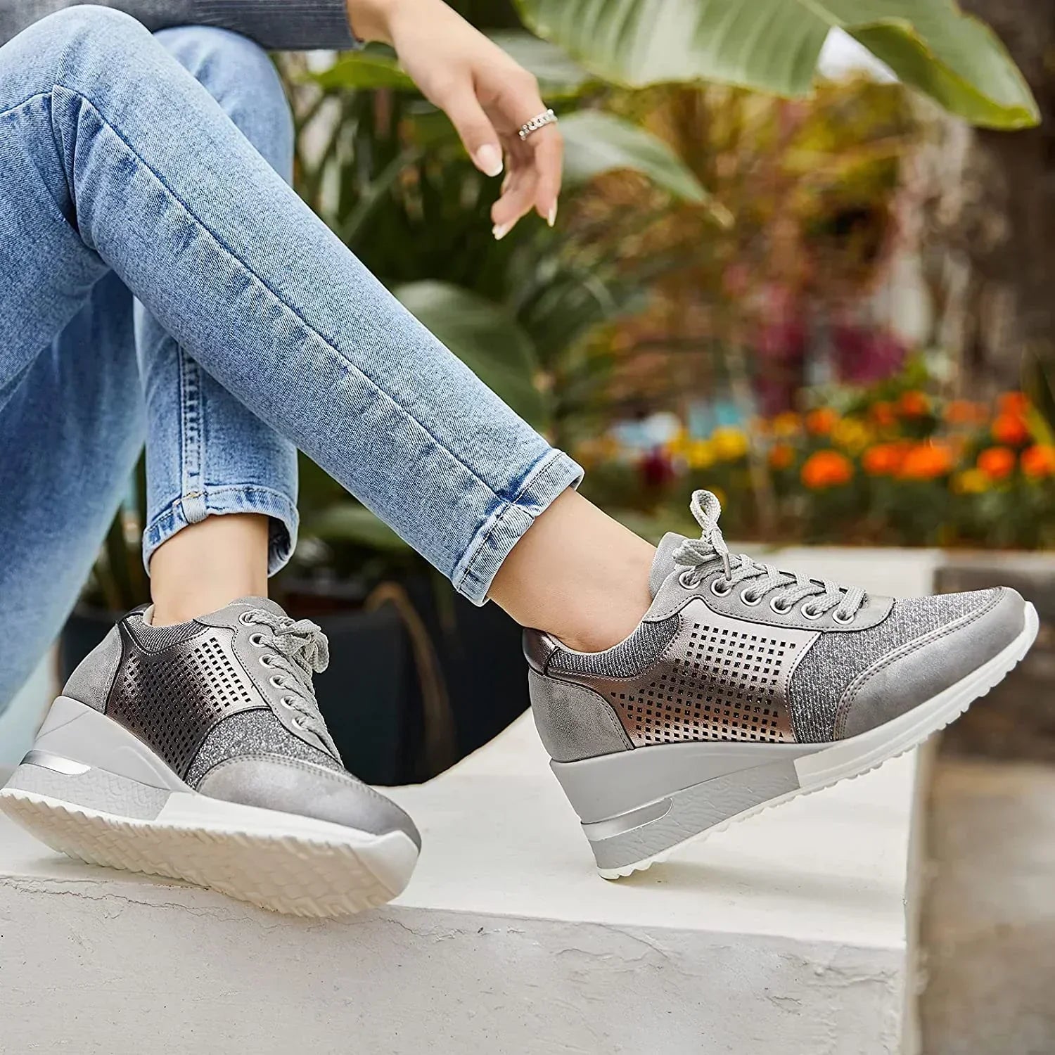 GR | Women's Wedge Sneakers