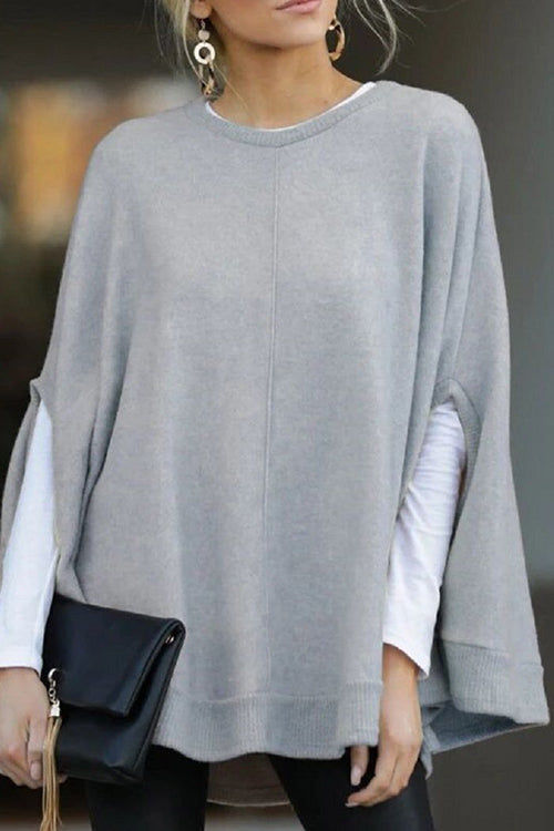 GR | Rosiedress Round Neck Batwing Sleeve Cape Top
