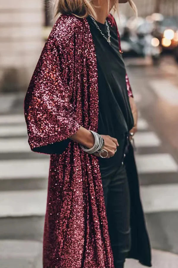 GR | Stilvoller Glitter Cardigan