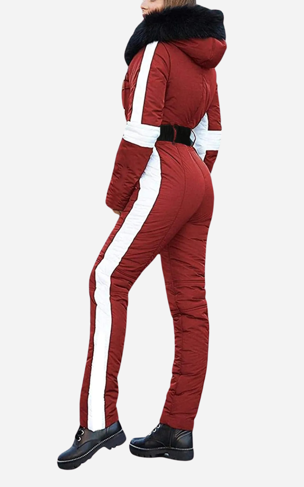 GR | Ski Overall 1 Piece With Belt Women's Elegance and Warmth
