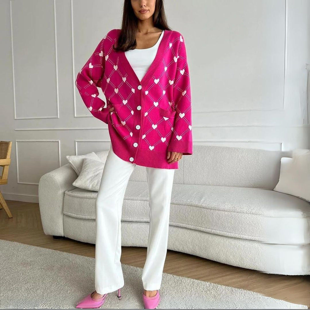 knitted women's cardigan