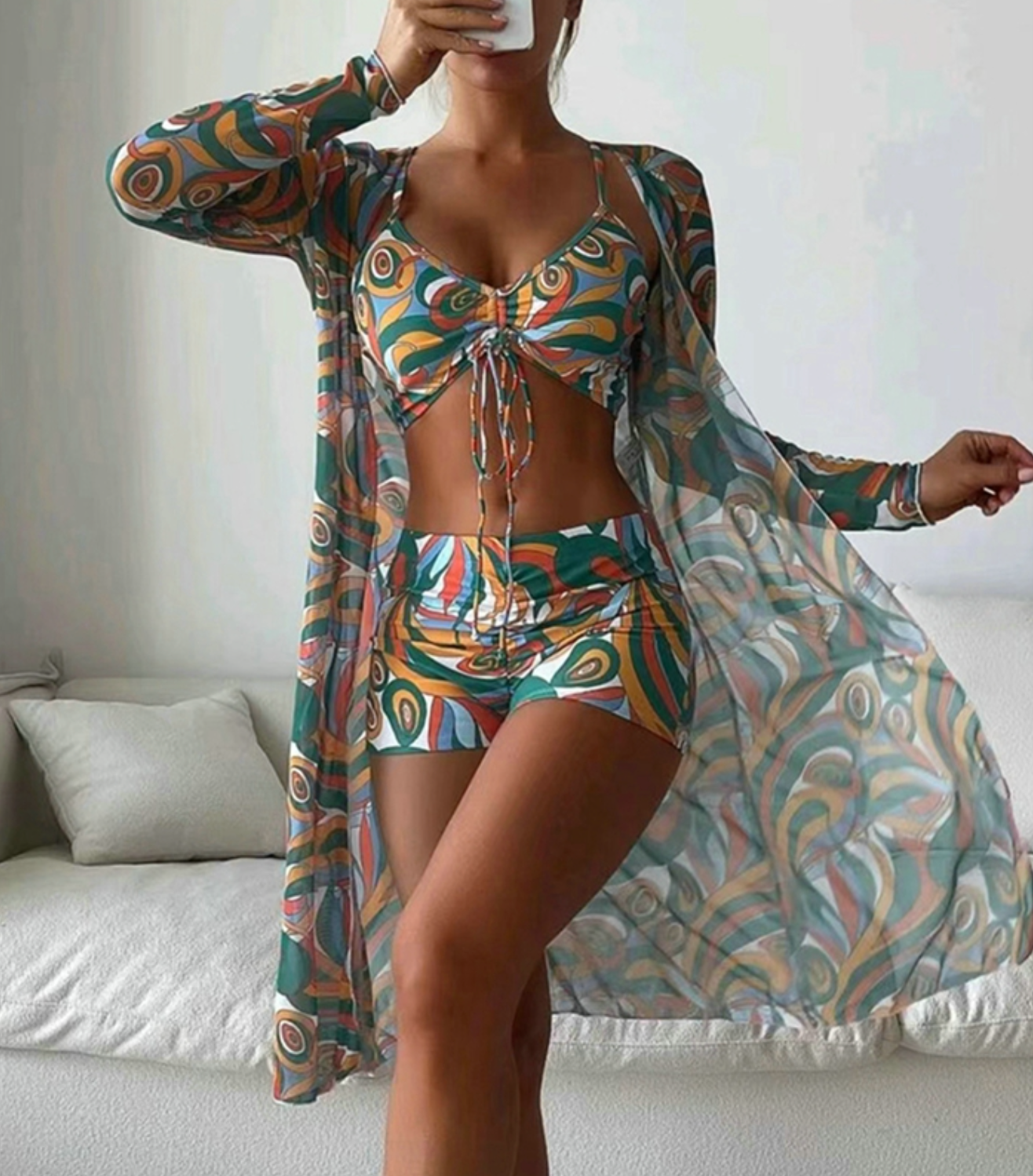 GR 1-piece bikini set | Demi set