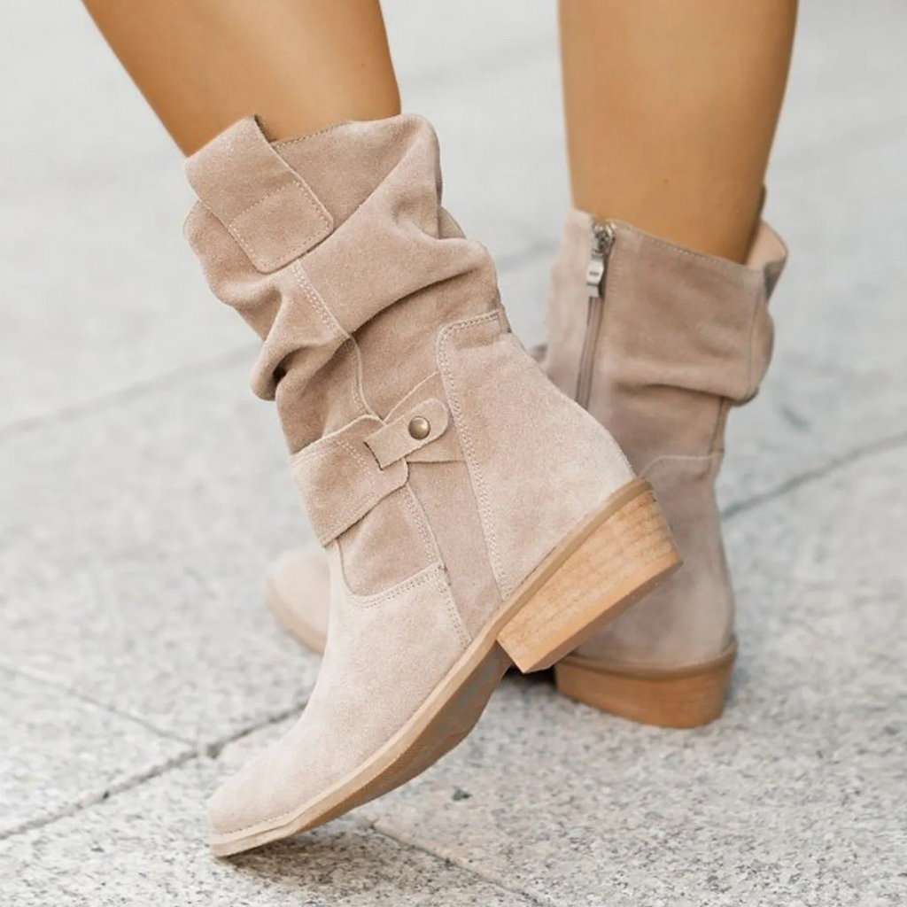 GR | Women's Suede Ankle Boots Elegant Boots For Women