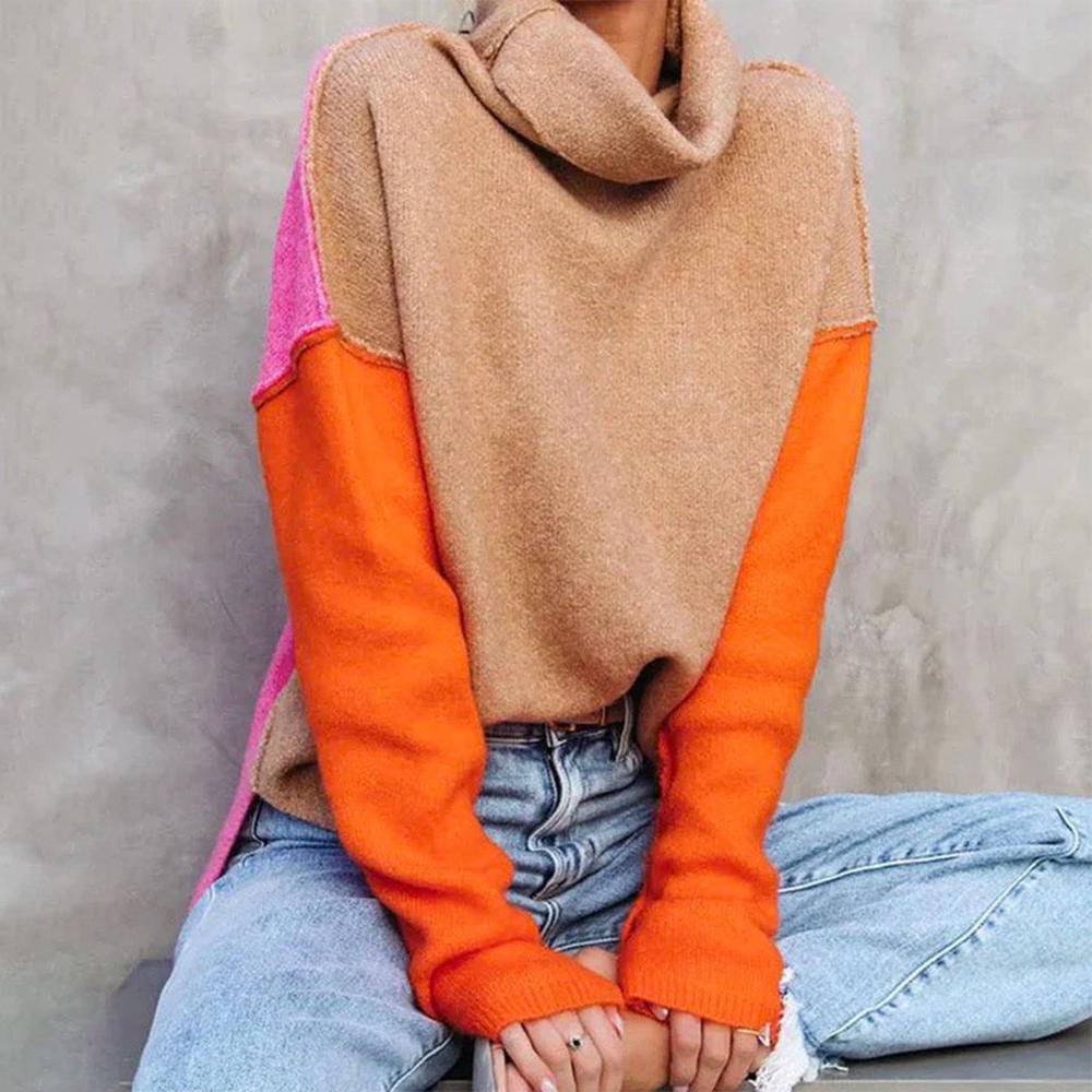 GR – Farbblockpullover im Wintertrend