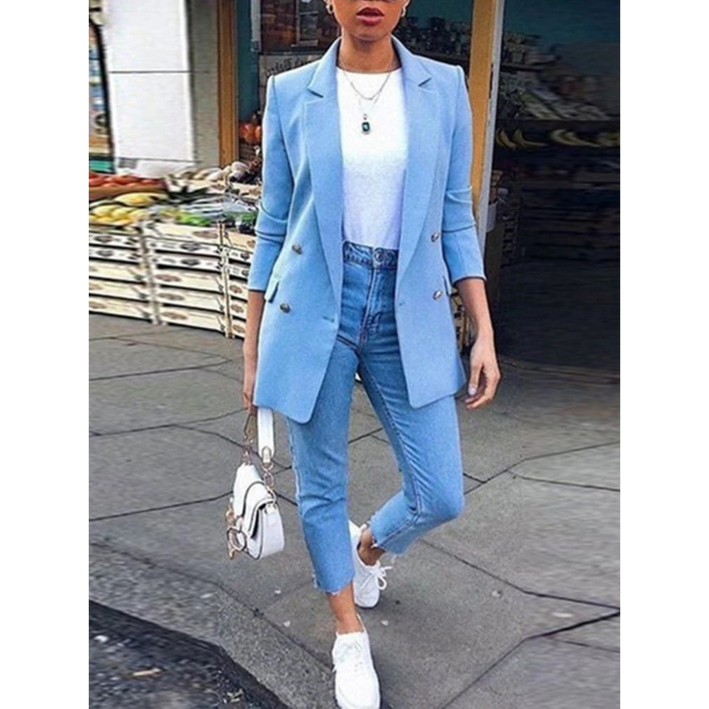 GR | Knee-length one-piece women's blazer