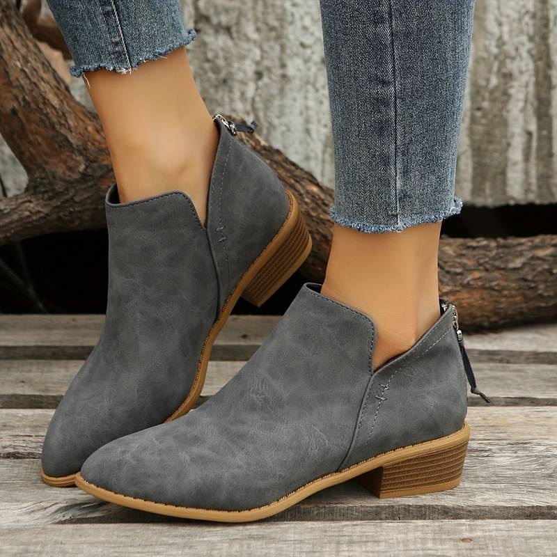 GR | Women's Elegant Ankle Boots Comfortable Leather Ankle Boots For Women