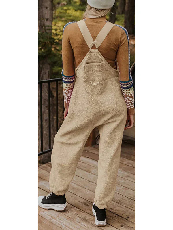 GR | Women's Fleece Thermal Overall with Zippered Pockets 