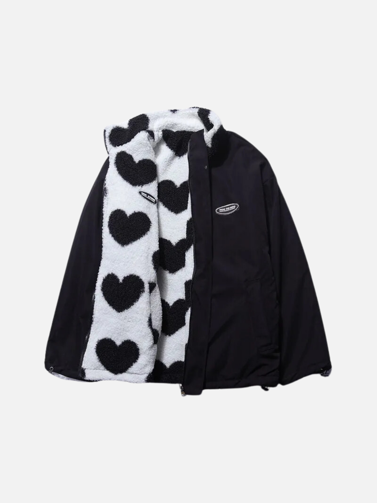 GR | Fleece-lined zip-up jacket 