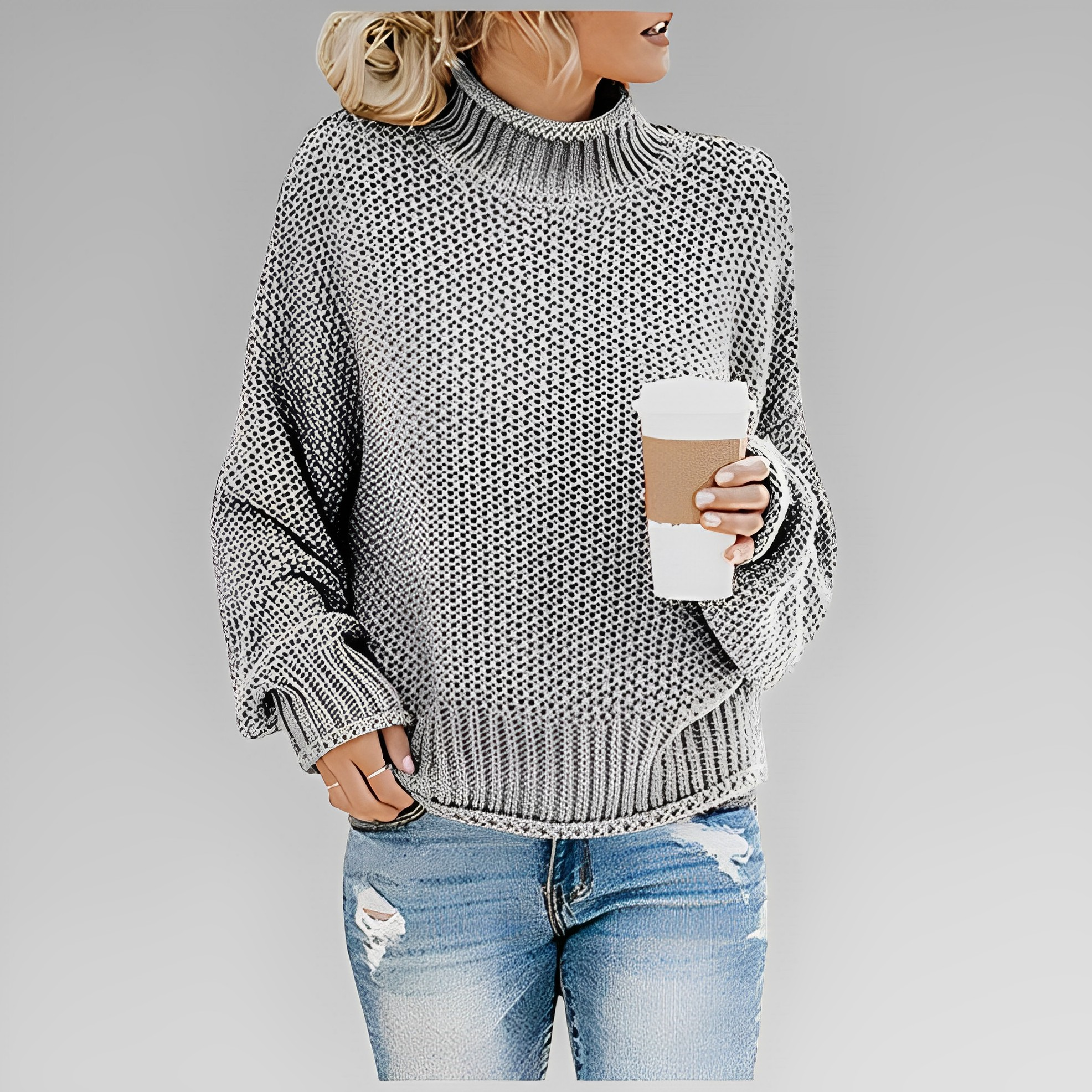 GR Einfacher Und Eleganter Pullover
