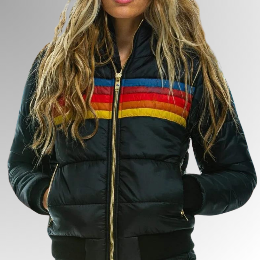 GR | Casual jacket with zipper and vibrant details