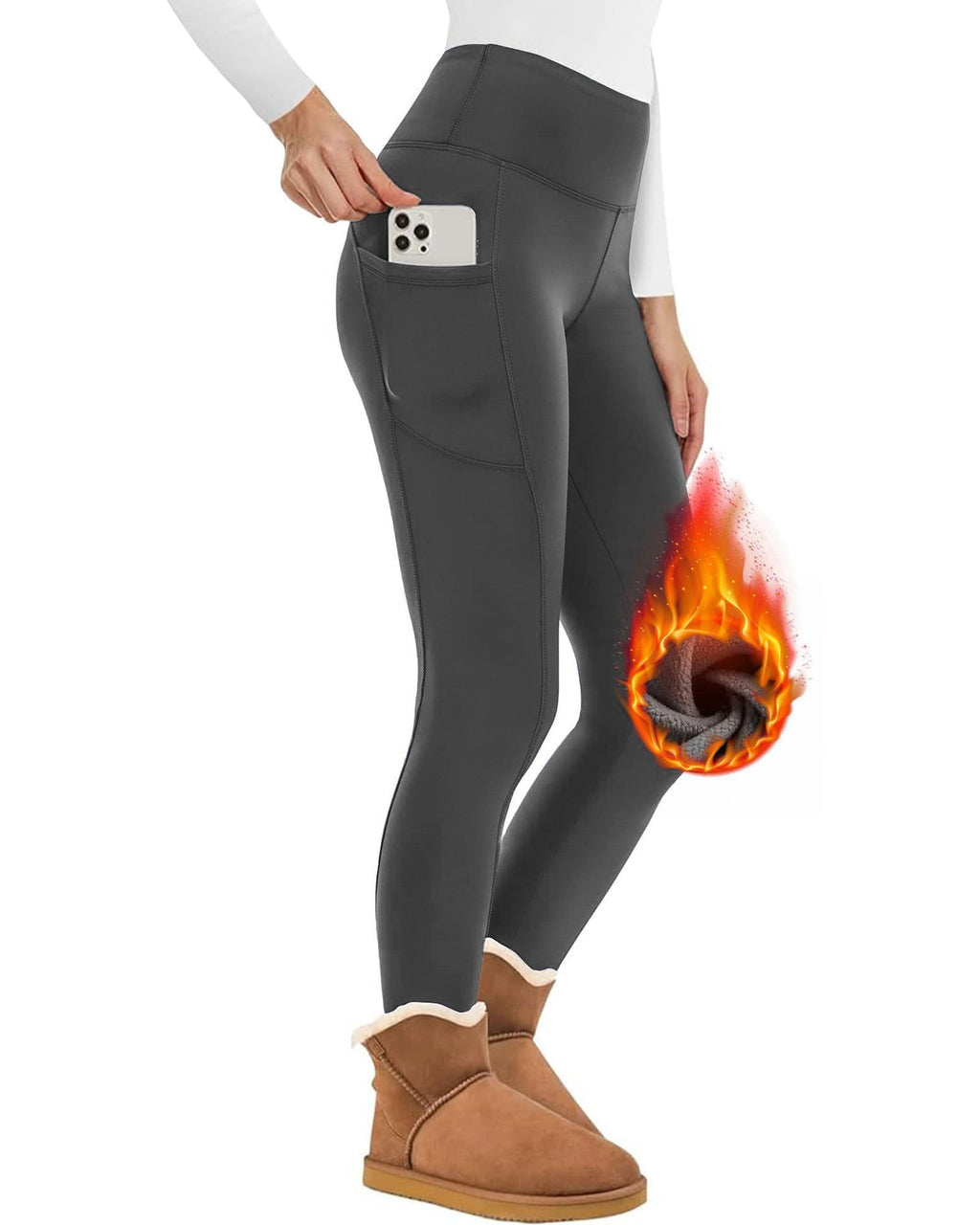 GR | Wunderschöne Enganliegende Fleece Wollleggings