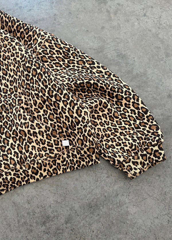 GR | Leopardenmuster Hoodie und Jogginghose Set für Damen