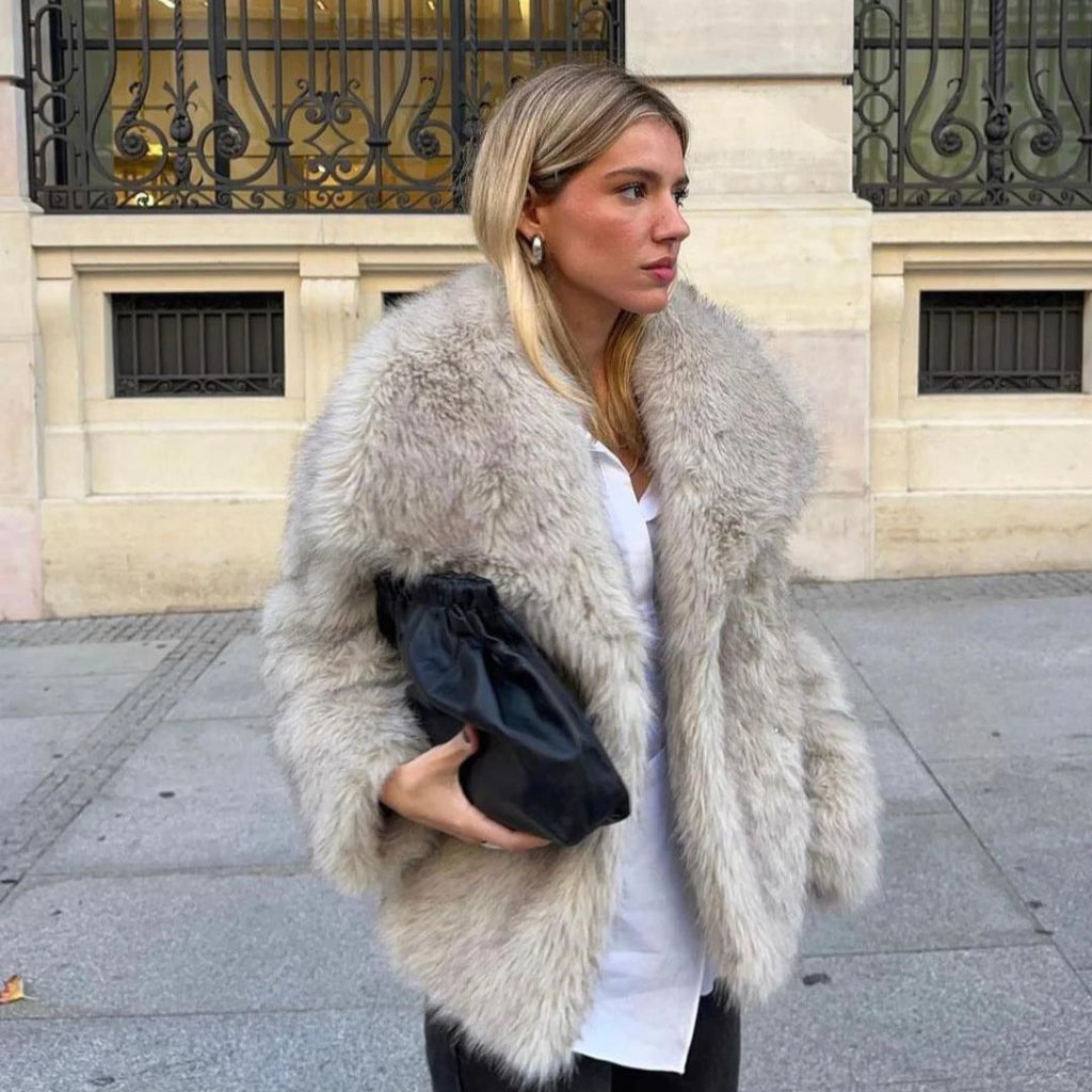 GR - Fur Coat For Women