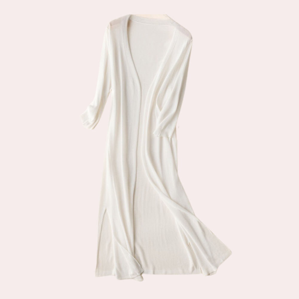 GR | Women's Long Vest Elegant and Lightweight Summer Cardigan for Women