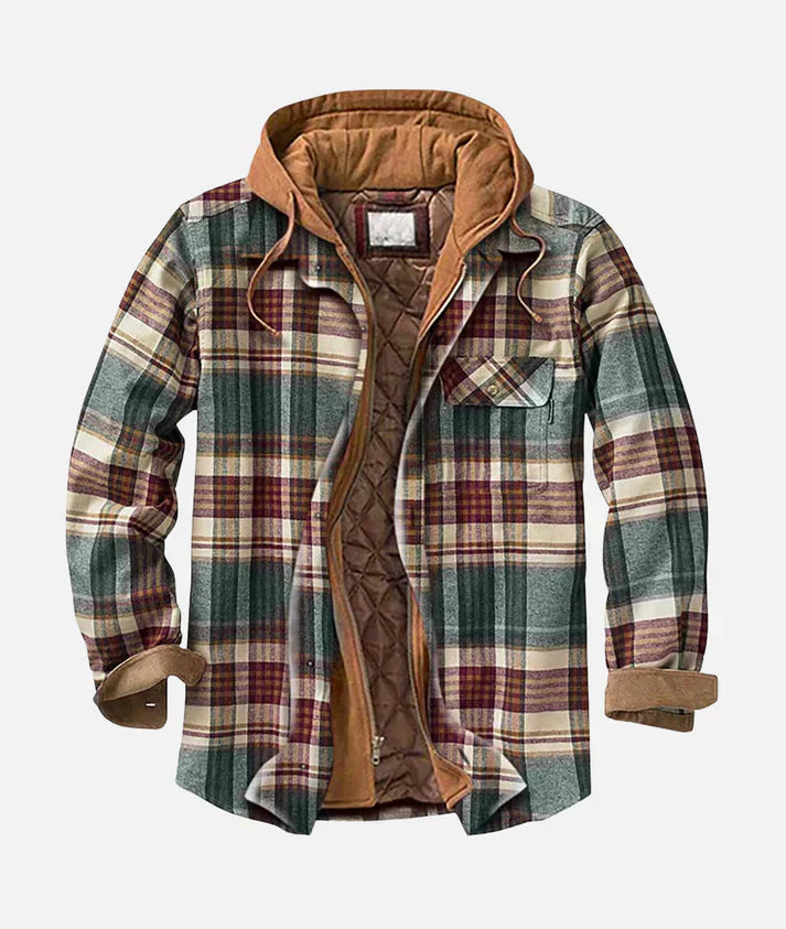 GR | Checkered jacket with hood