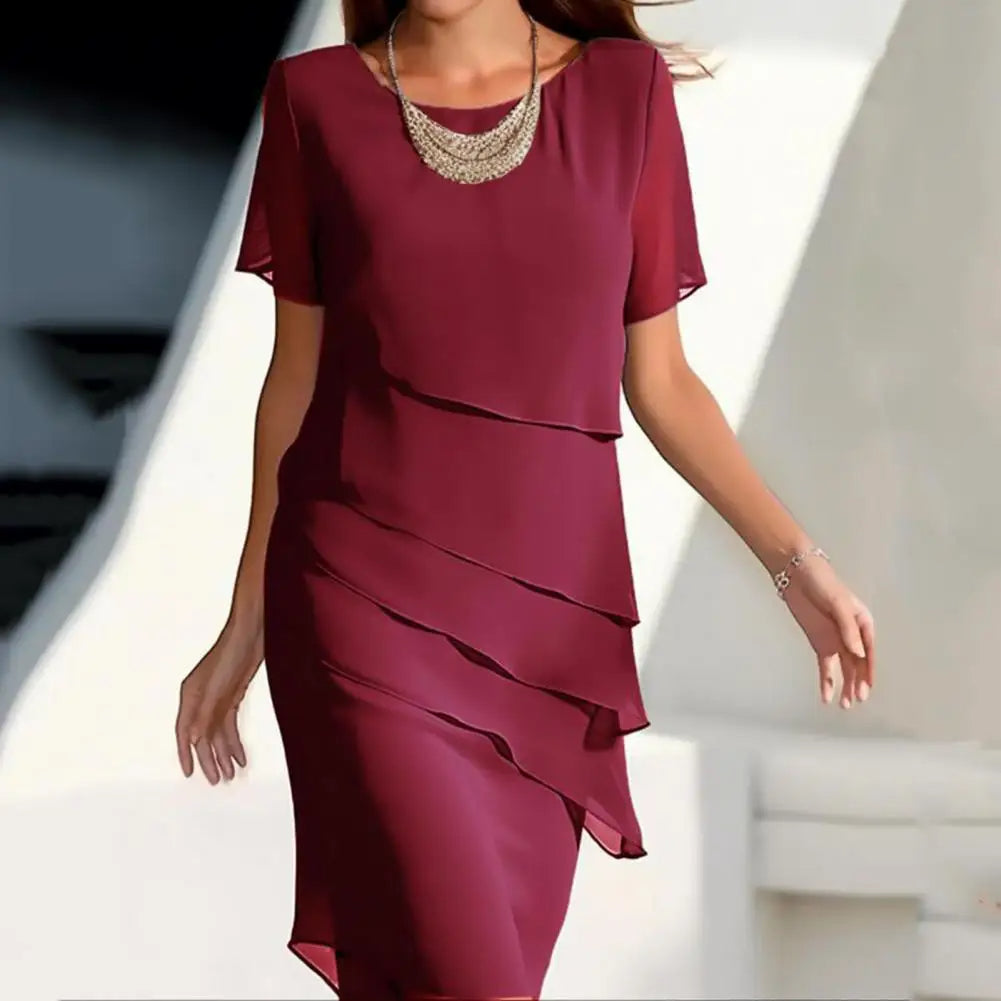 GR | Elegantes Chiffonkleid
