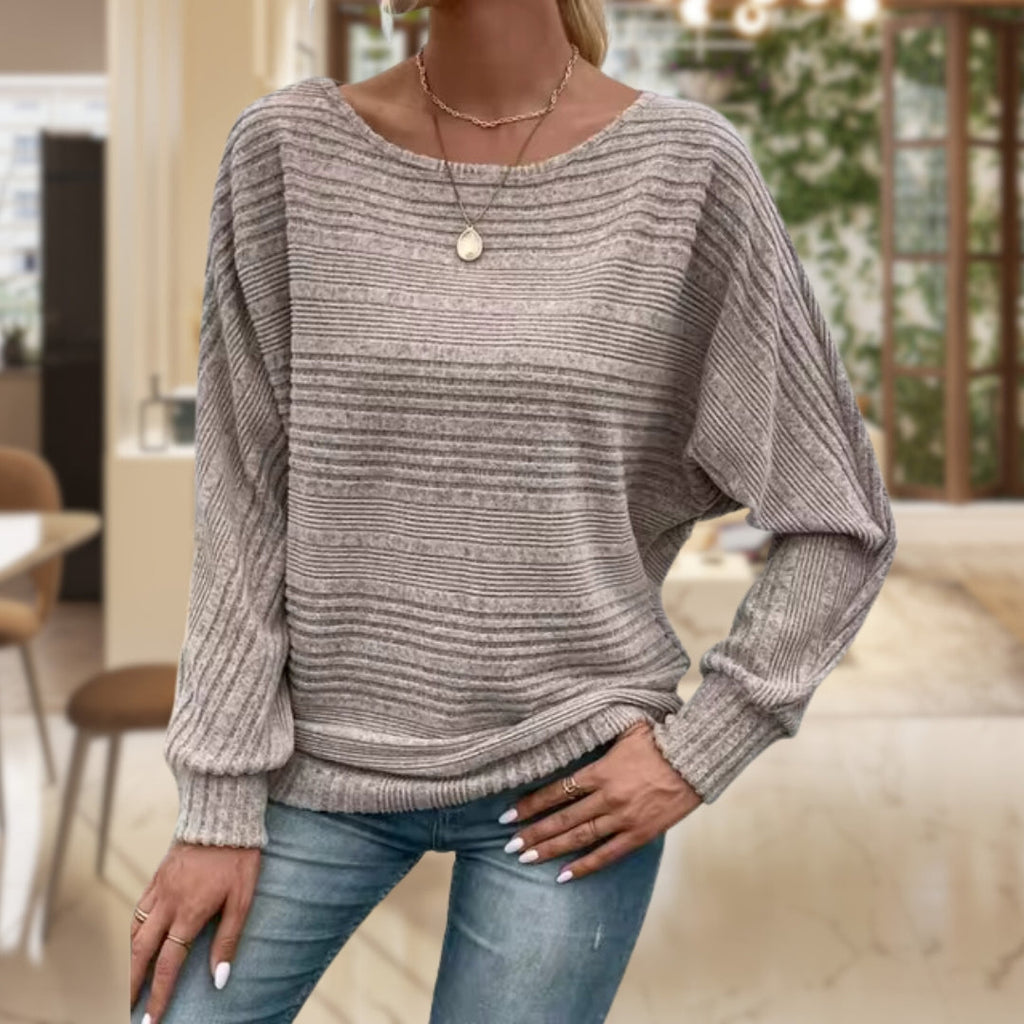 GR | Wide-neck sweater for women