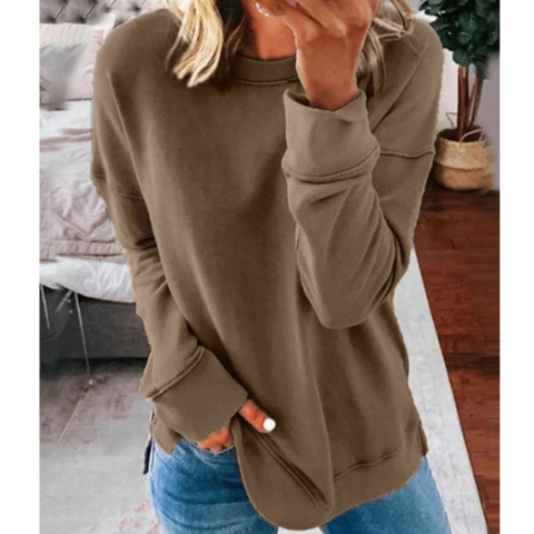 GR | Lässiger Plus Size Pullover Für Frauen