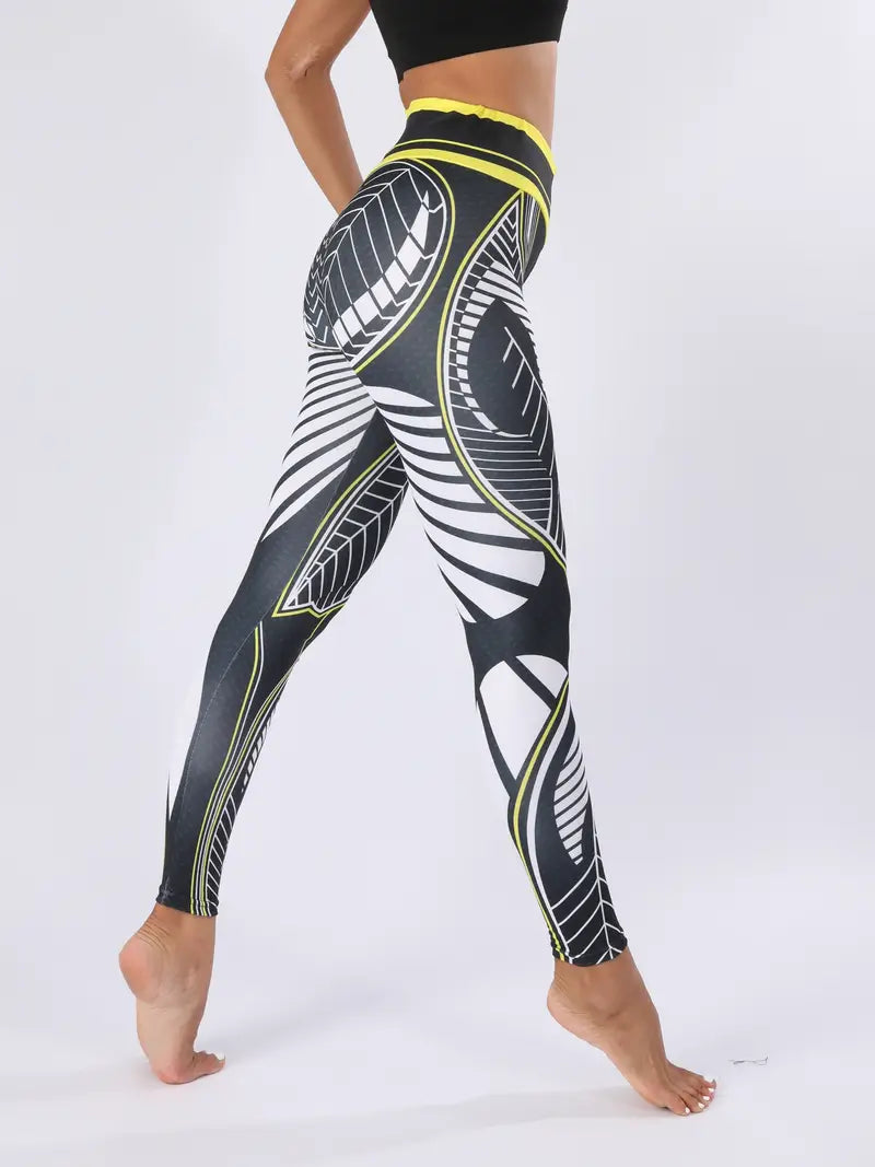 GR  | Schweißabsorbierende, Bedruckte Sportleggings