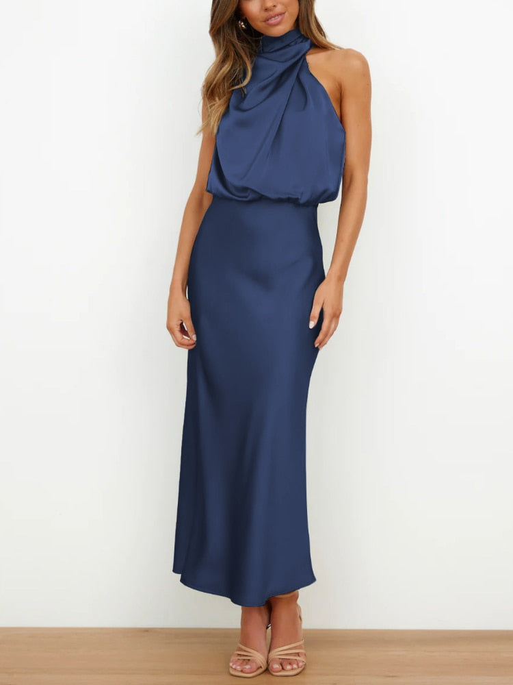 GR | Seidenkleid mit Fleckendesign für Damen