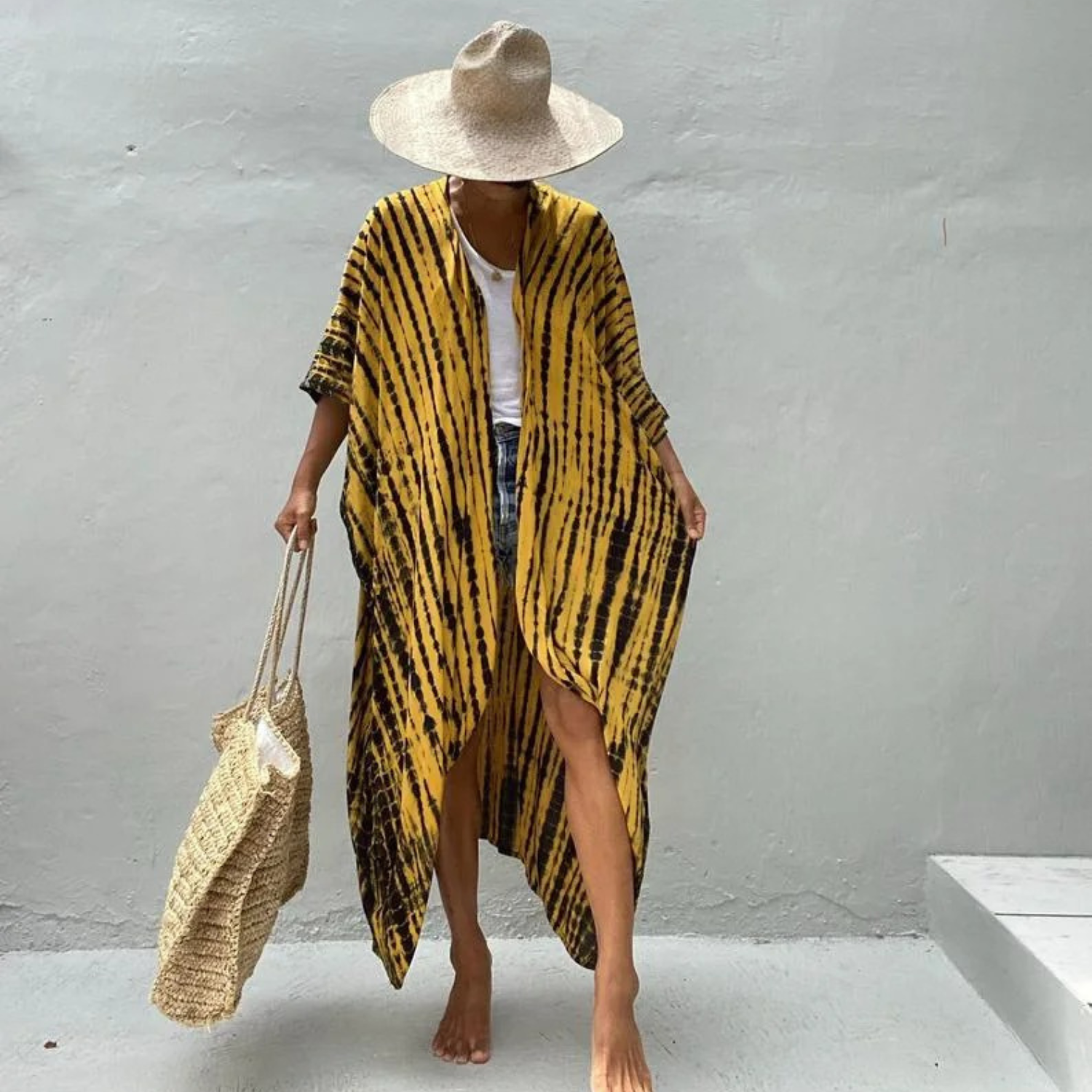 GR | Sommer Print Kimono Für Damen
