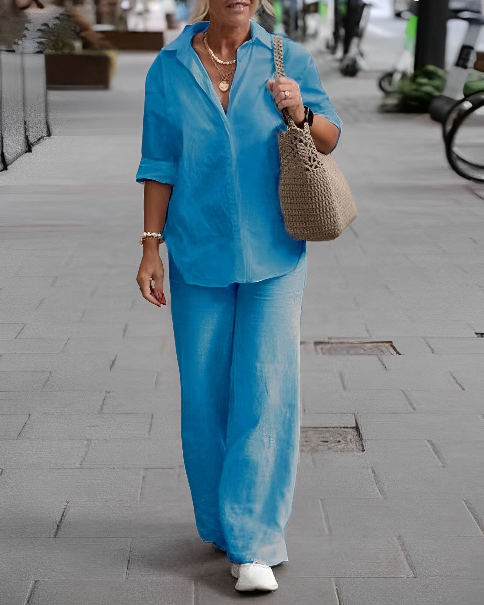 GR | Relaxed Leinenhose Mit Luftigem Sitz Für Damen