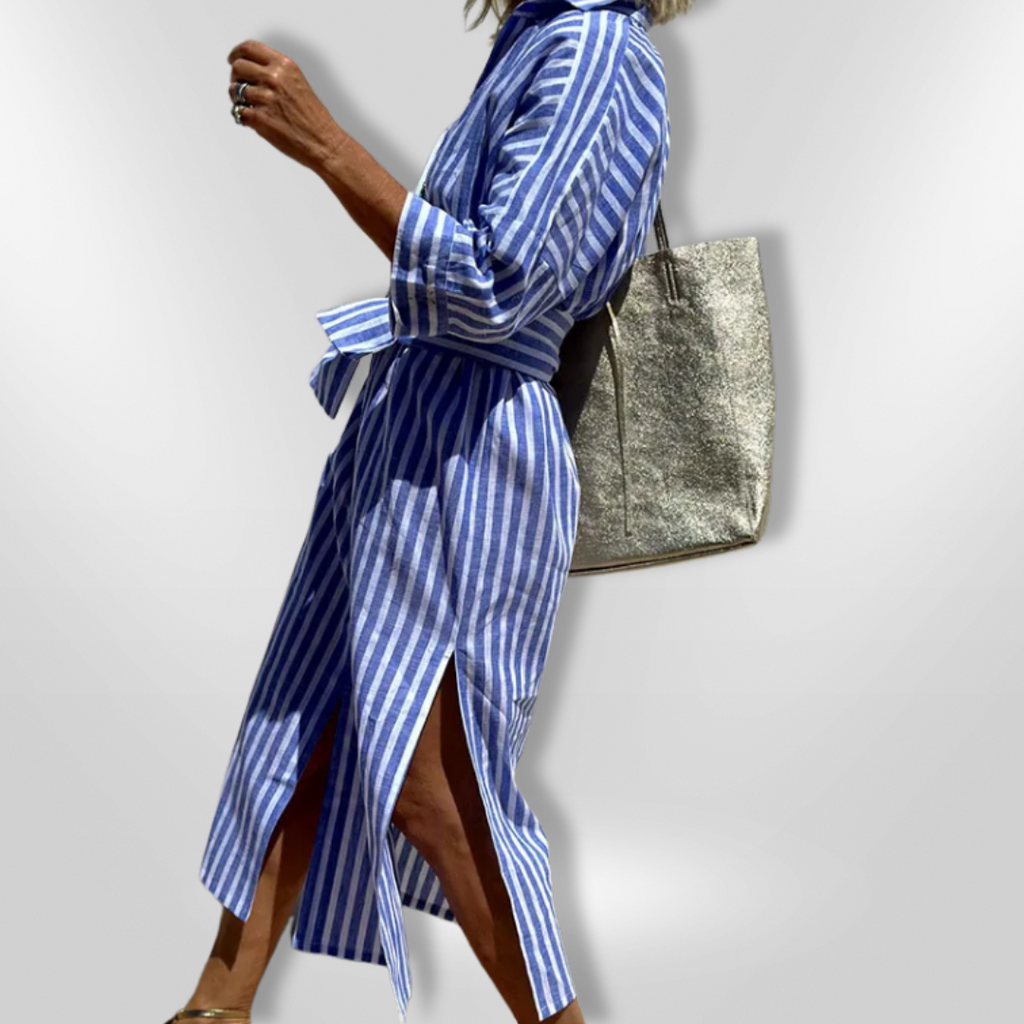 GR | Striped shirt dress
