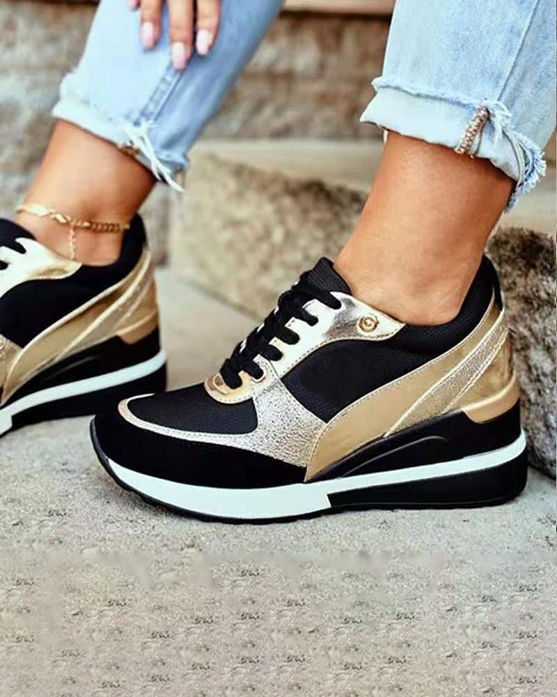 GR | Platform Sneakers with Sequins