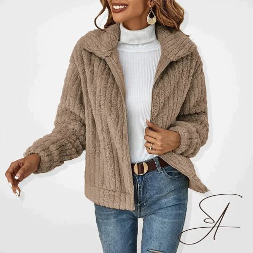 GR | Plüschiger, stilvoller Herbst-Cardigan