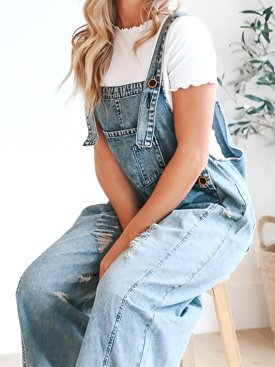 GR | Denim Jumpsuit Women Baggy Jeans Overall
