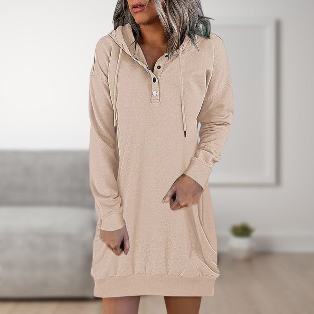 GR Hooded Dress | Trendy Hooded Pullover for Women