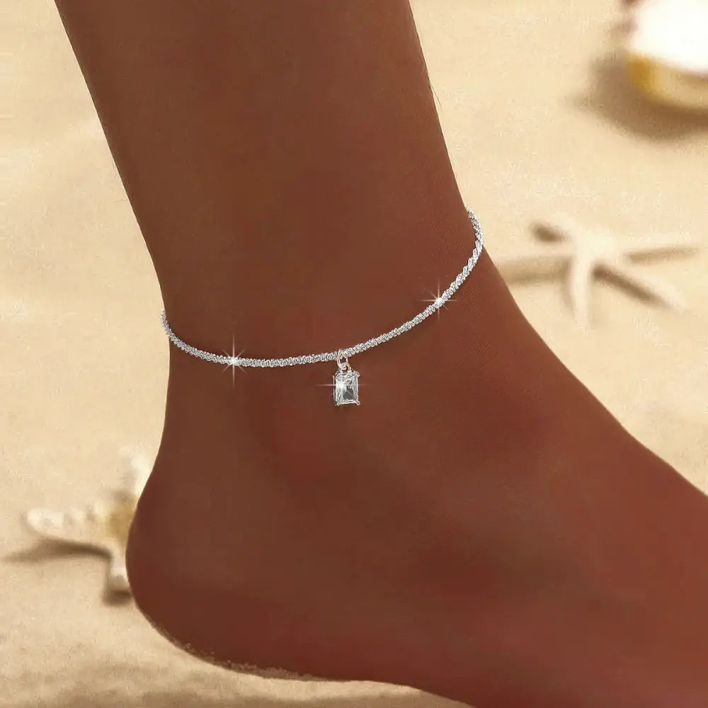 GR | Gold/silver anklet for women