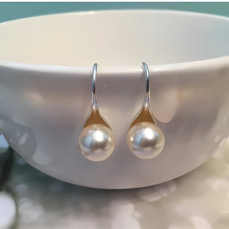 GR | Classic drop earrings with pearl