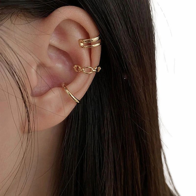 GR | 3-piece Oorcuff Earrings