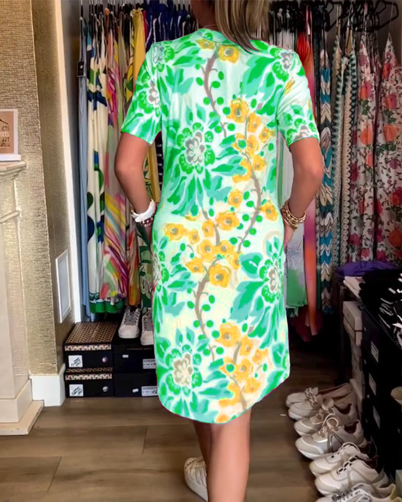 GR | Women's Floral Pattern Dress 