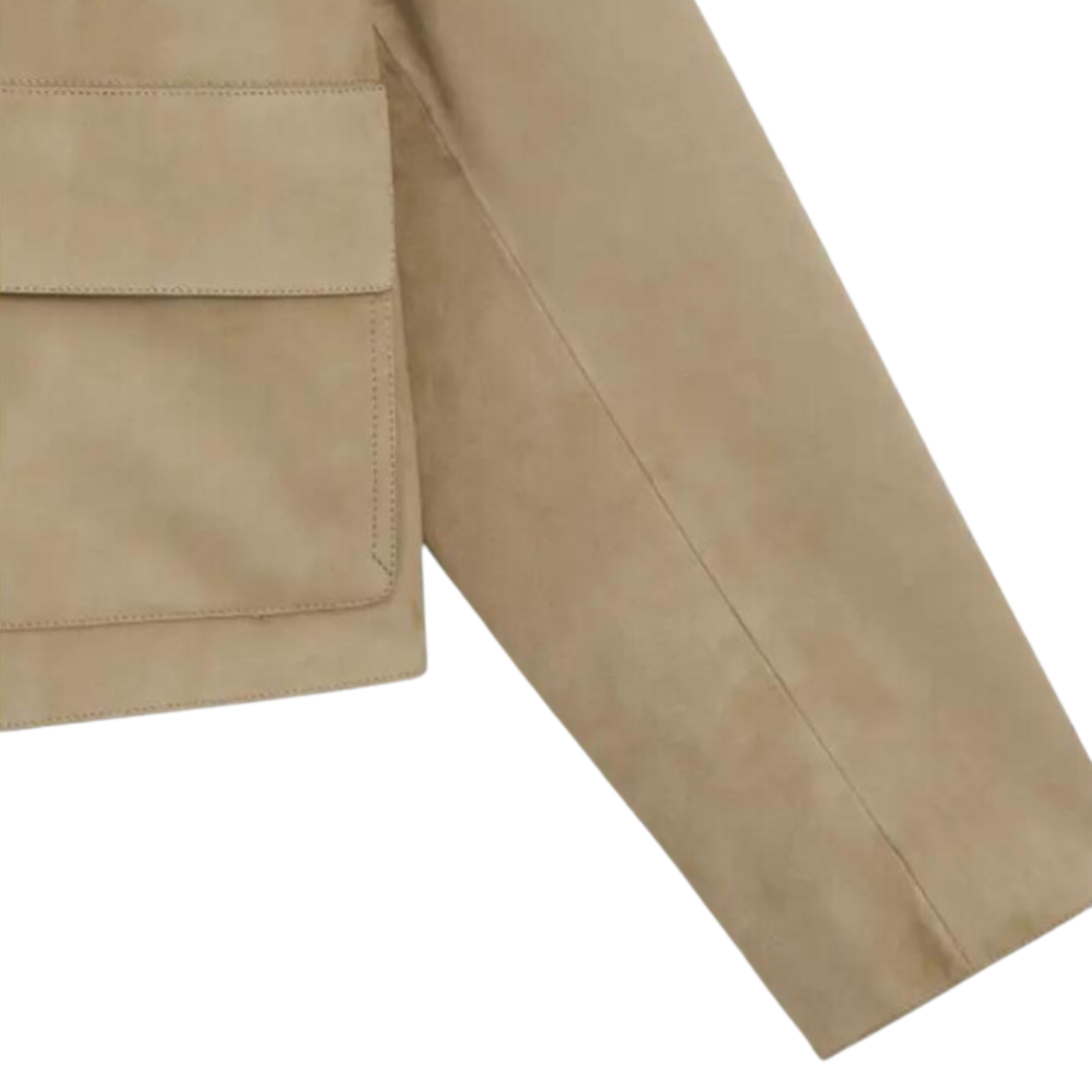 GR | Beige leather jacket