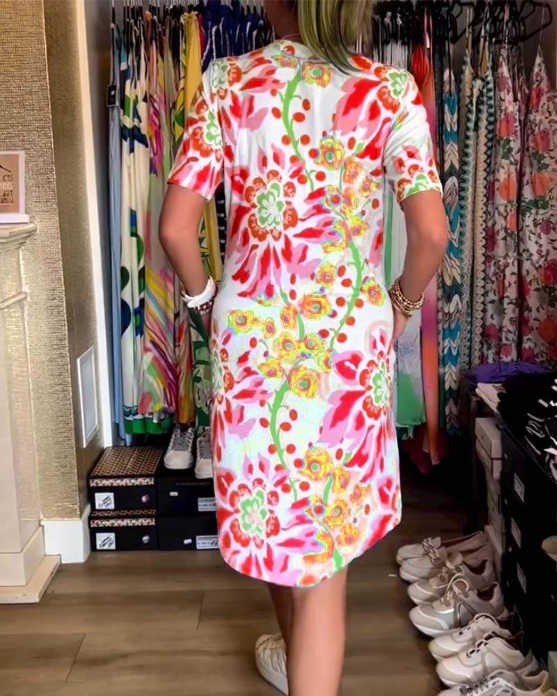 GR | Women's Floral Pattern Dress 
