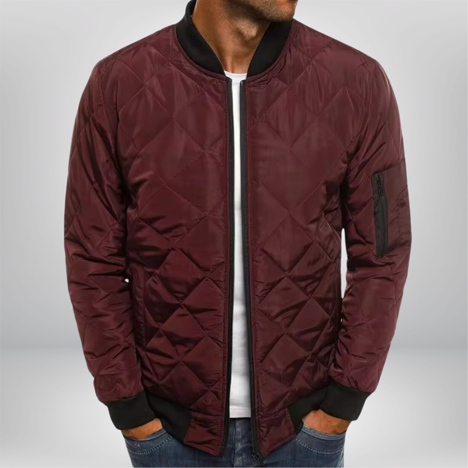 GR | Padded bomber jacket