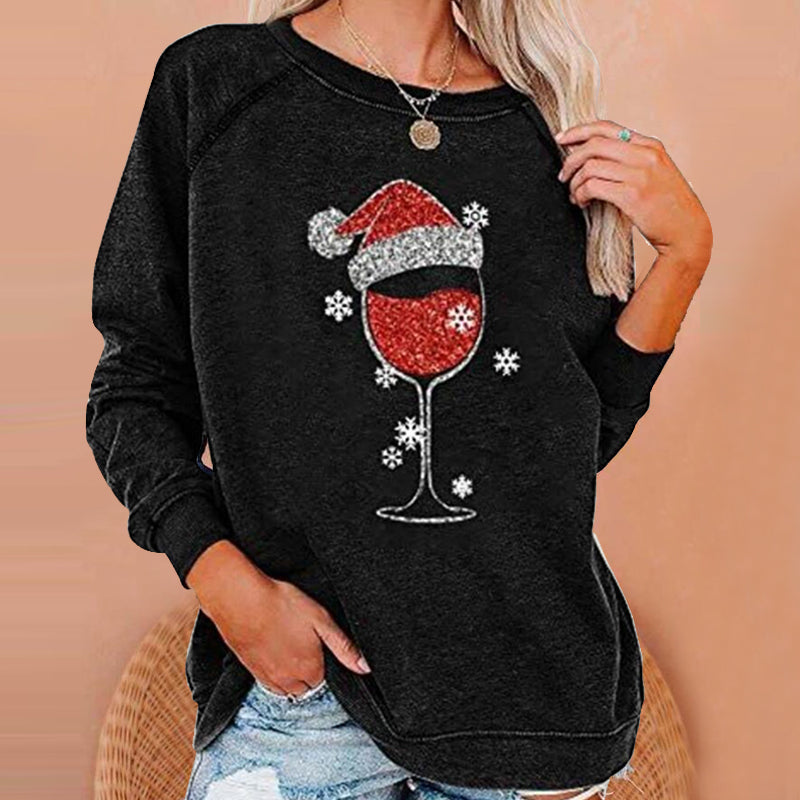 GR | Festive Cheers Wine Glass Sweatshirt 