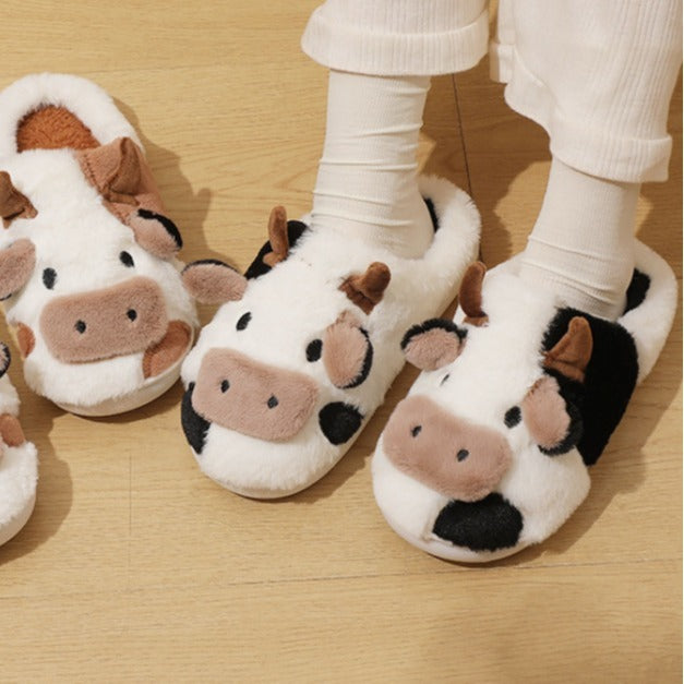 GR | Cow slippers for women