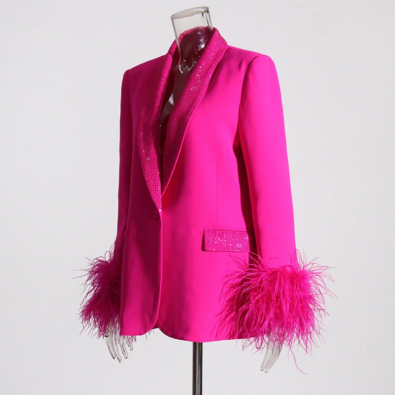GR women's suit made of fine polyester