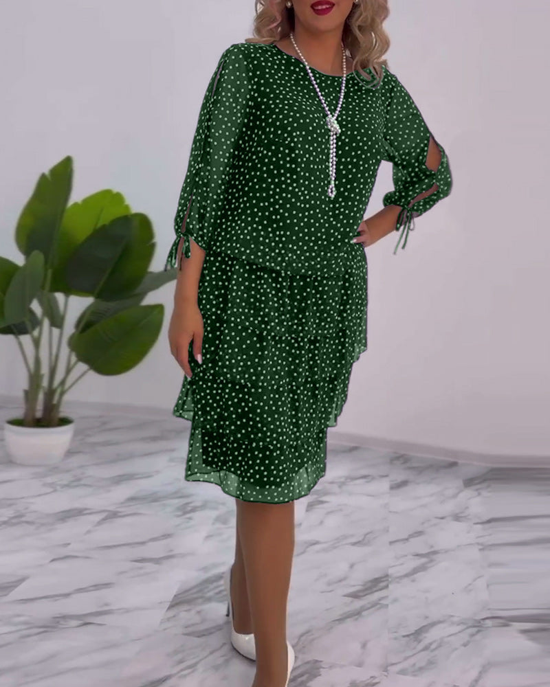 GR | Stilvolles Herbstkleid Mit Eleganz